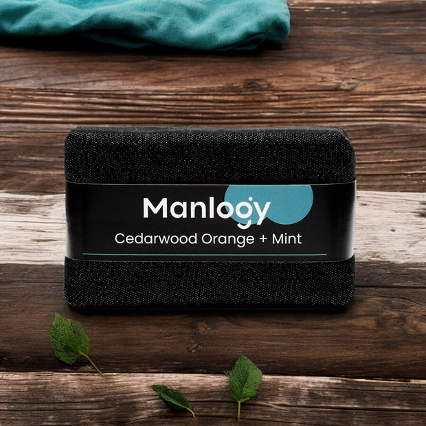 Mansack Soap - Cedarwood Orange + Mint