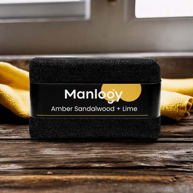 Mansack Soap - Amber Sandalwood + Lime